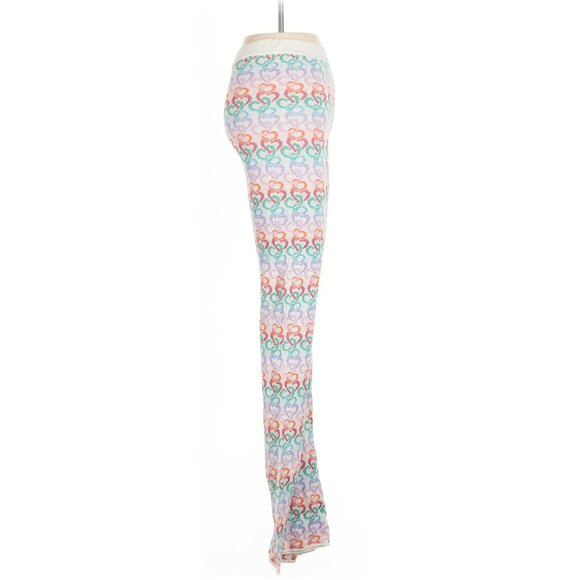 Marco Rambaldi Multicolor Heart Flare Knit Pants - Picture 7 of 10